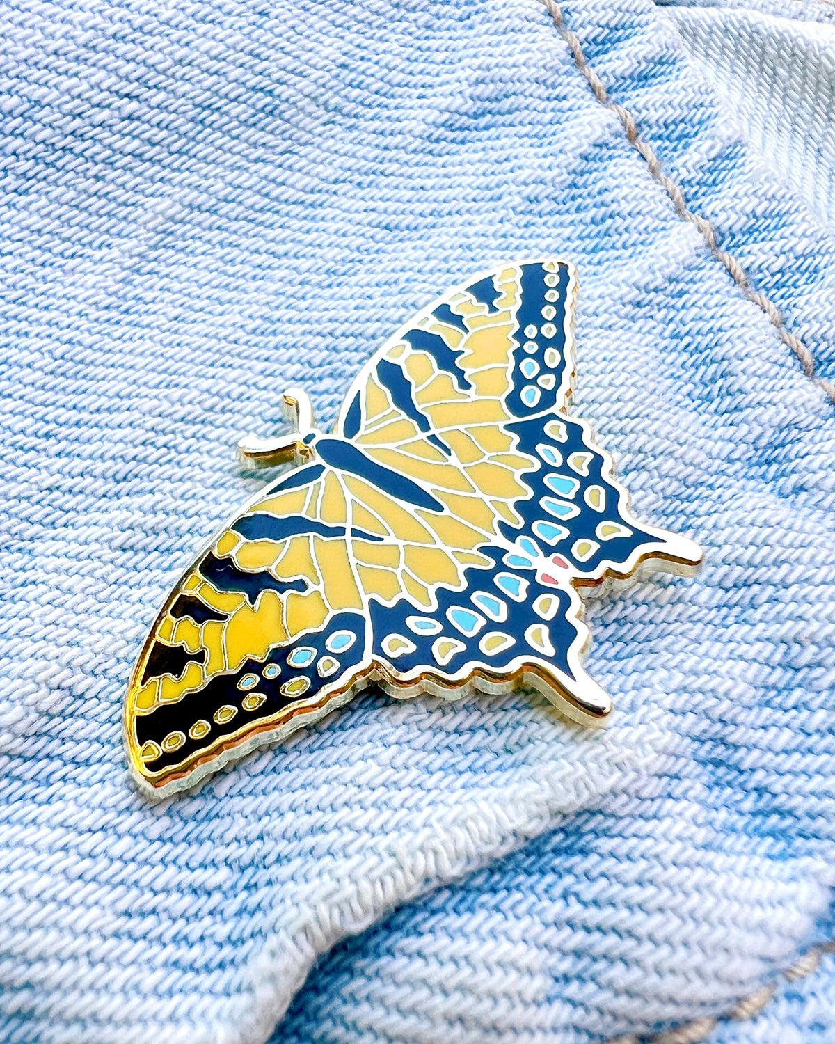 Western Swallowtail Butterfly Enamel Pin