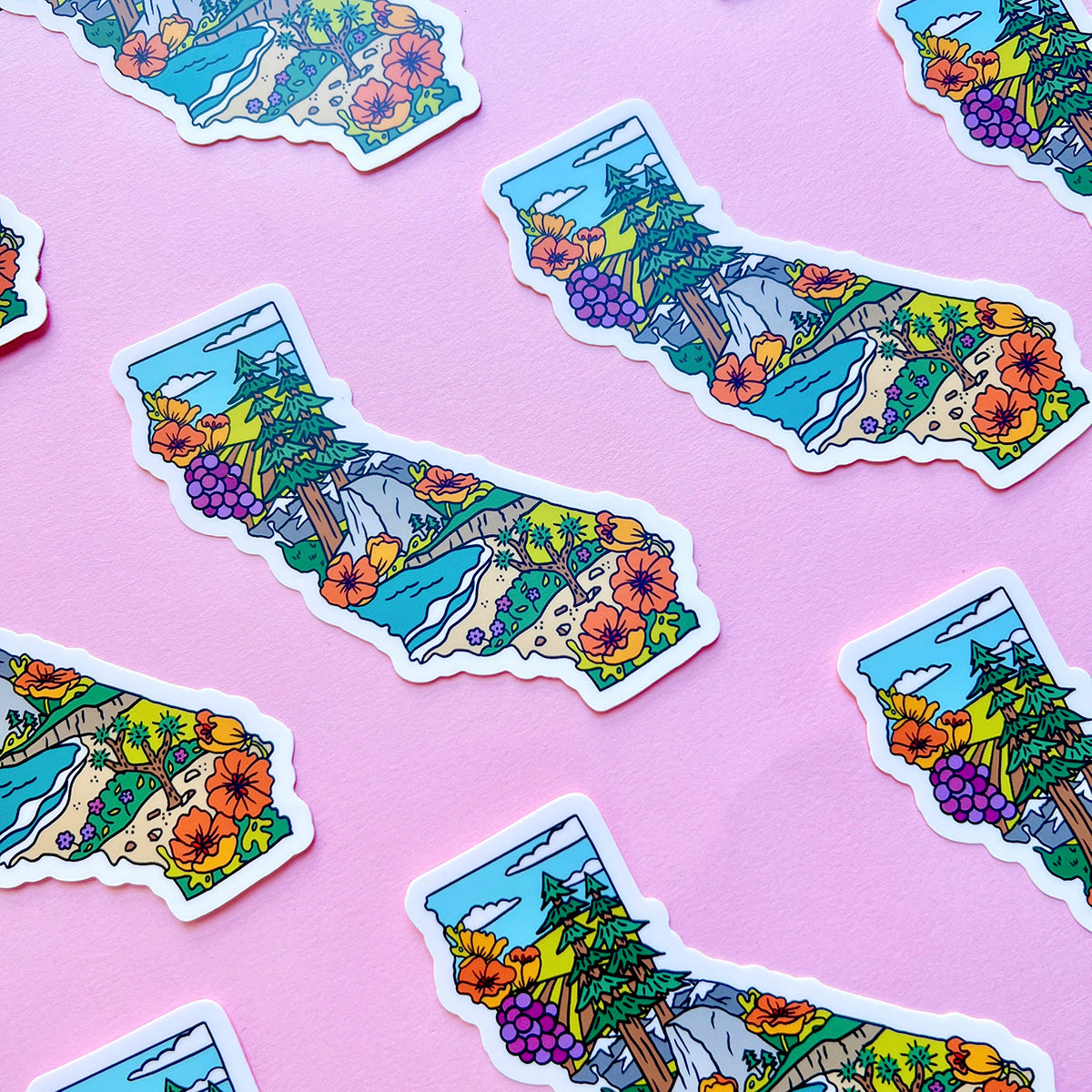 California State Landmarks Sticker