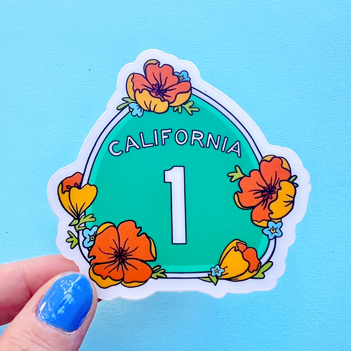 California Highway 1 Sticker