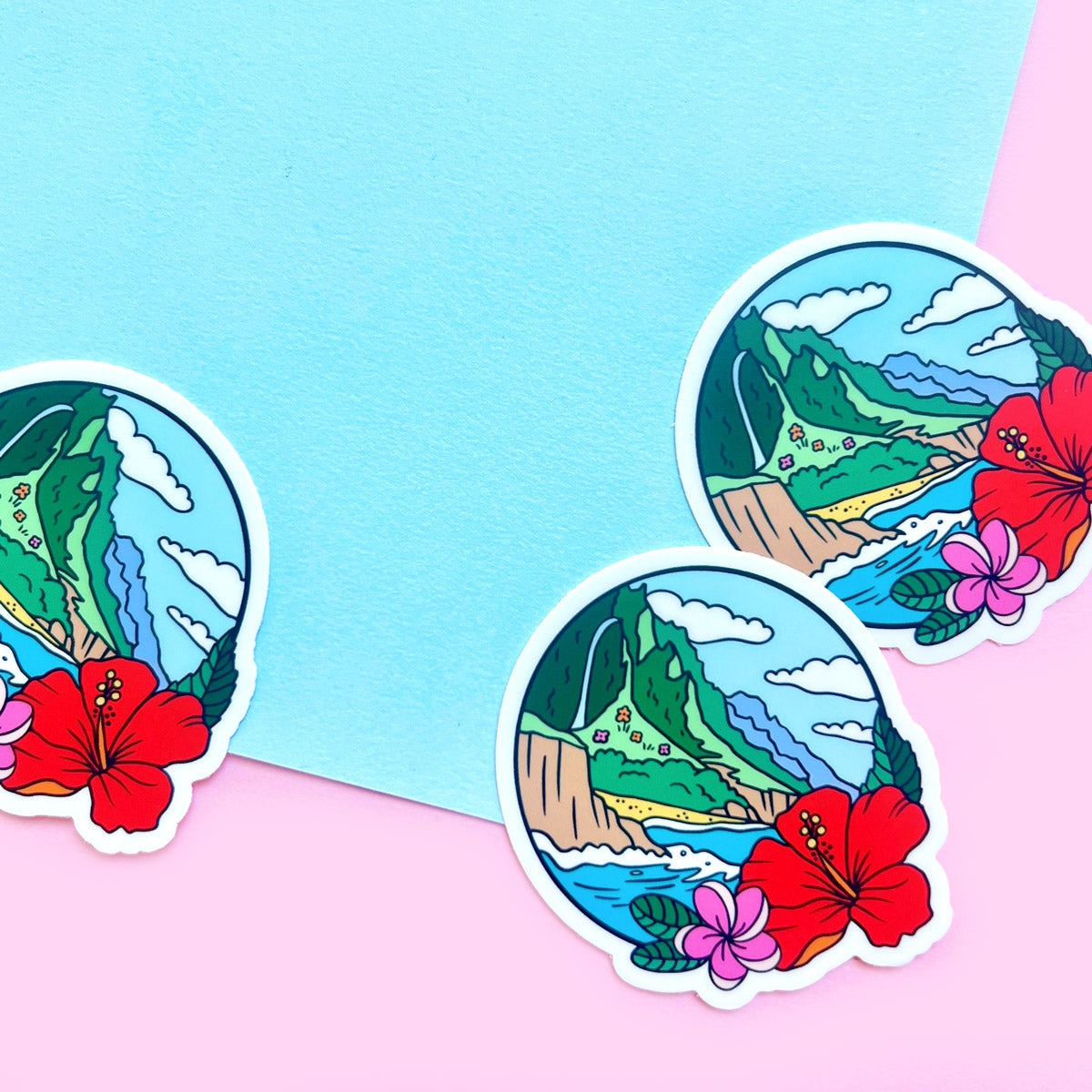 Tropical Kauai Hawaii Sticker