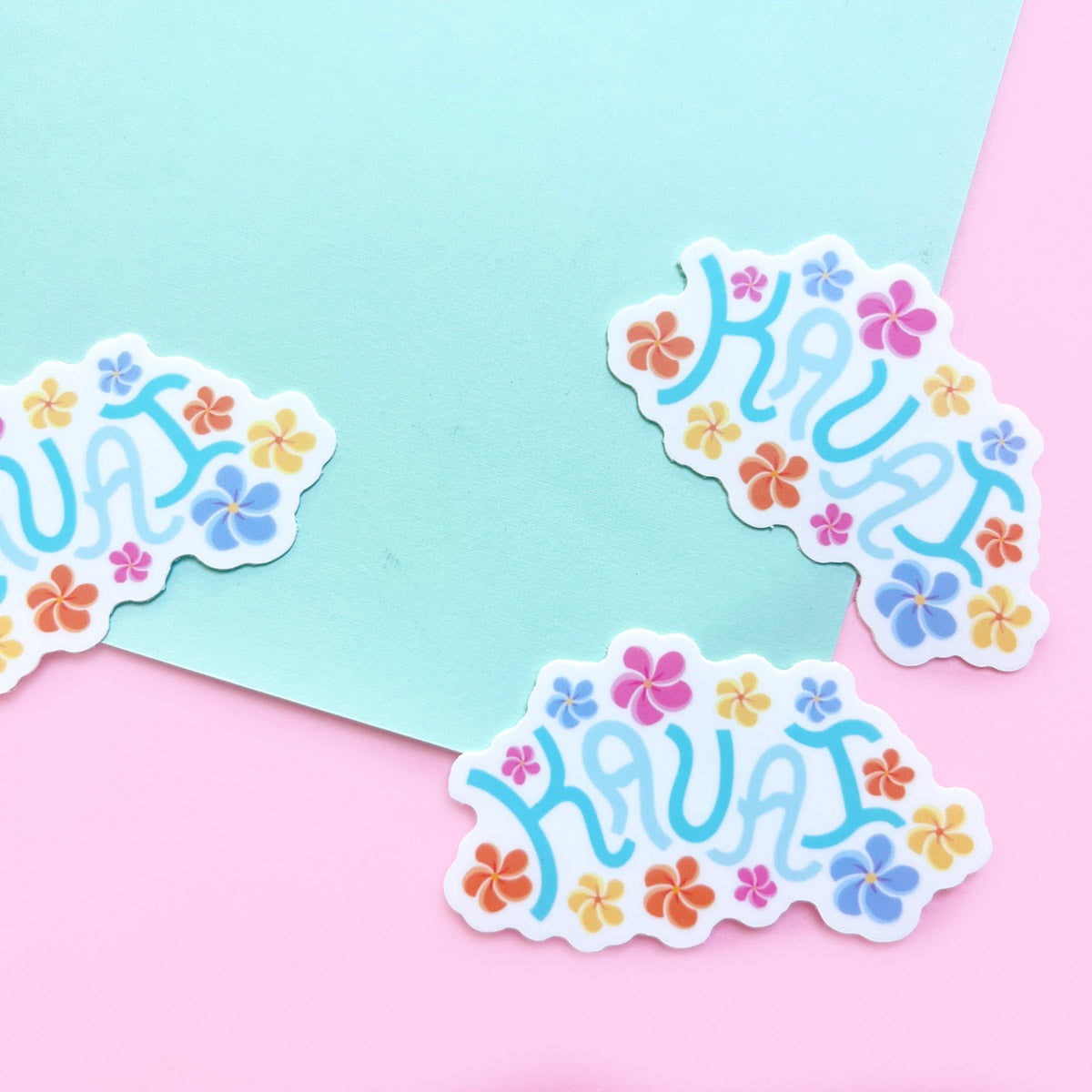 Kauai Hawaii Plumeria Sticker