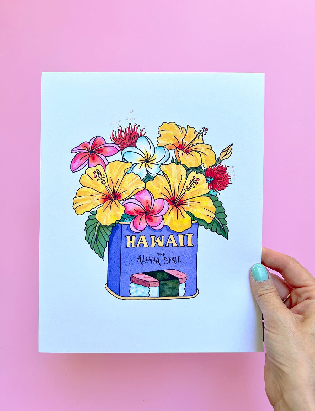 Hawaii Hibiscus State Flower Art Print