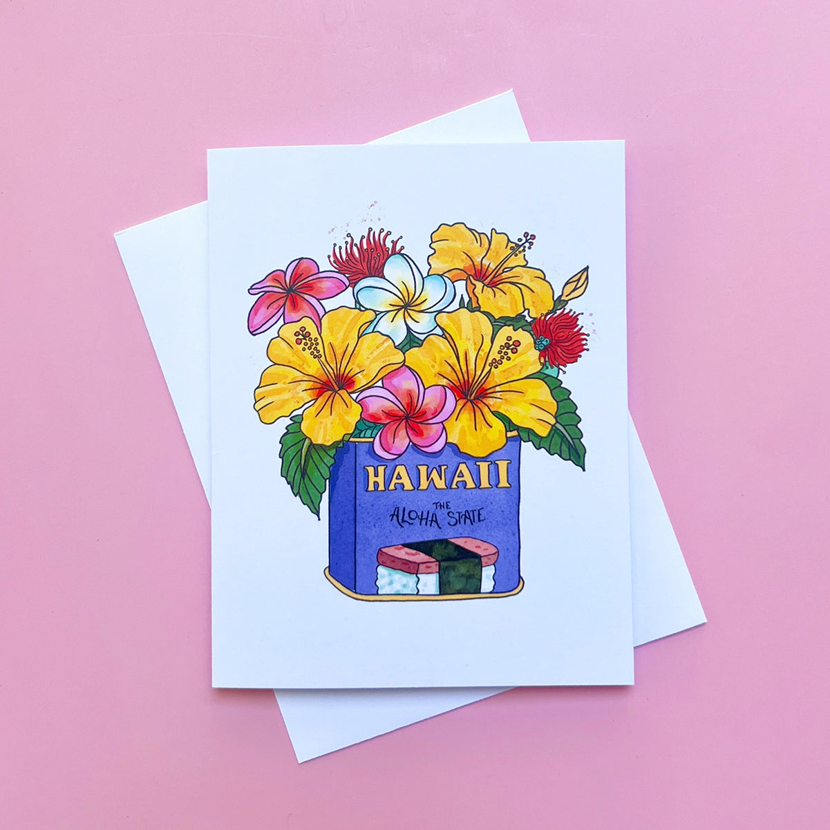 Hawaii Hibiscus State Flower Card