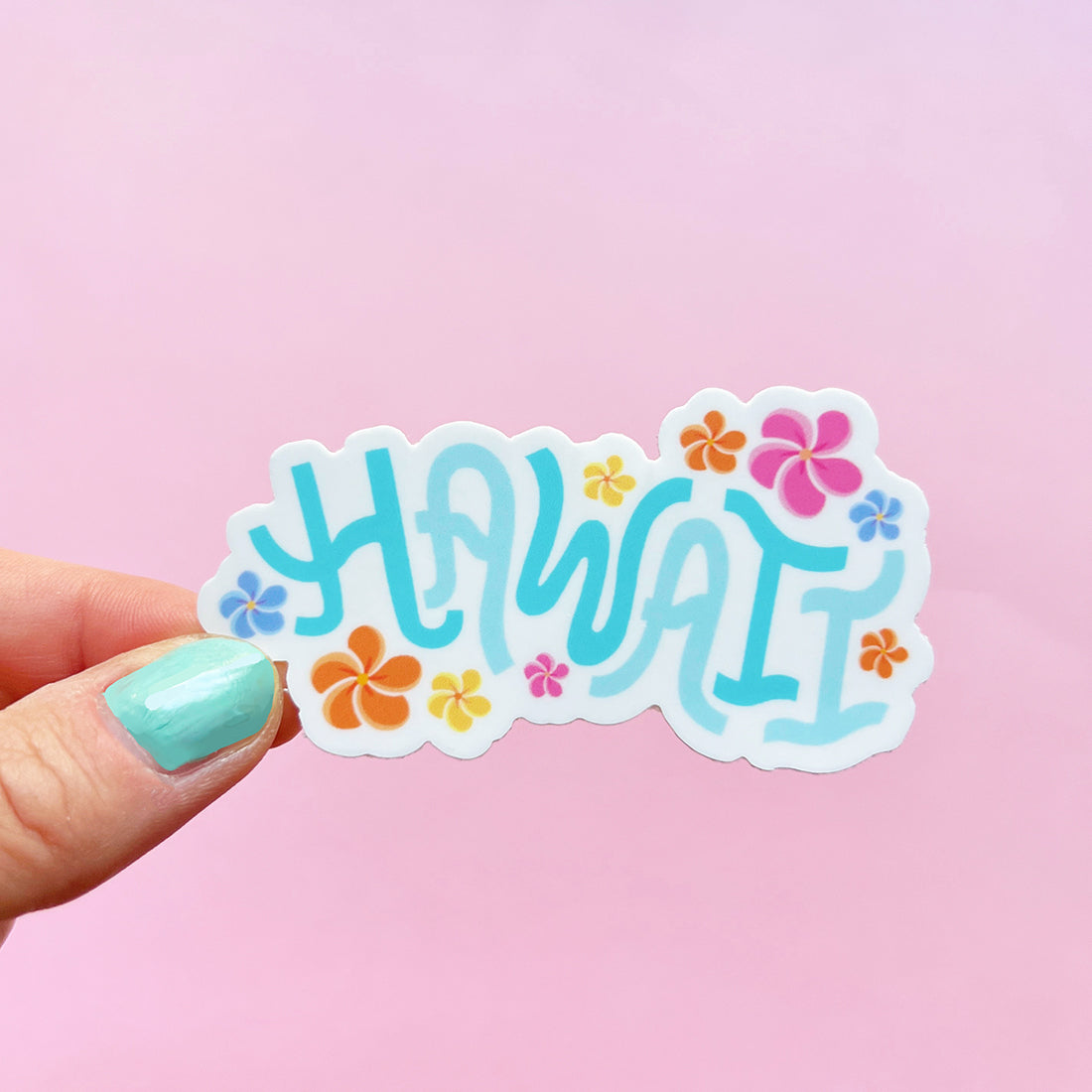 Hawaii Plumeria Sticker