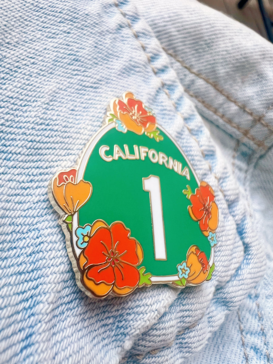 California Highway 1 Enamel Pin