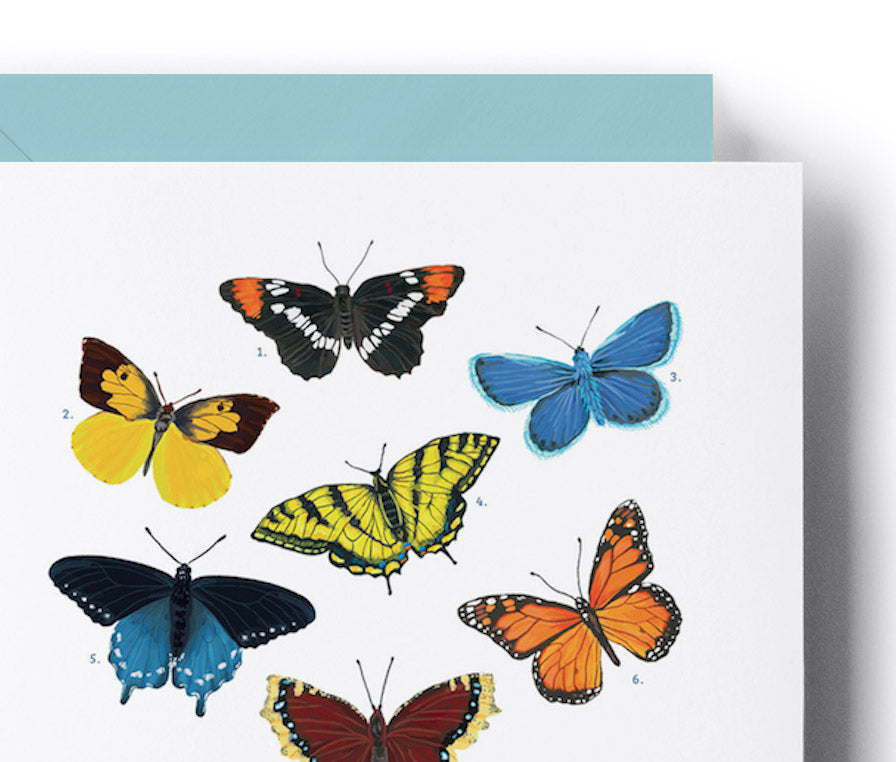 California Native Butterflies Card
