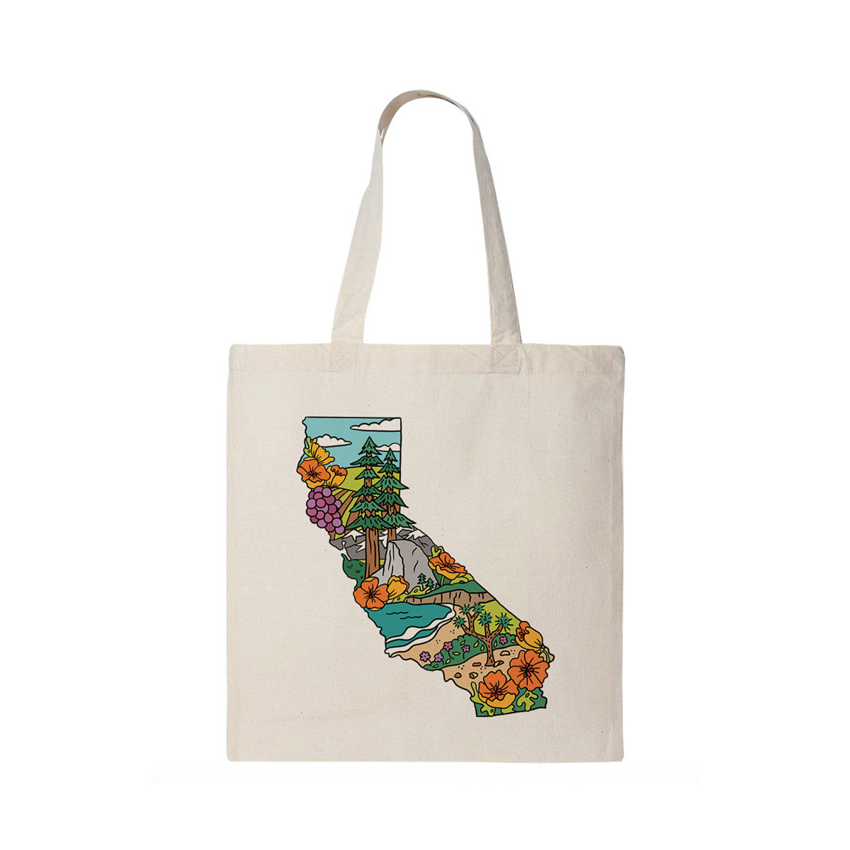 California Landmarks Tote Bag