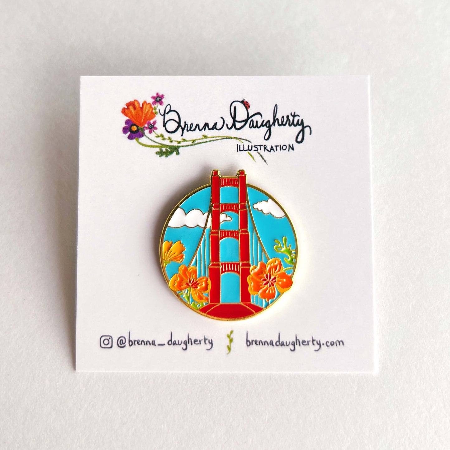 Golden Gate Bridge Enamel Pin