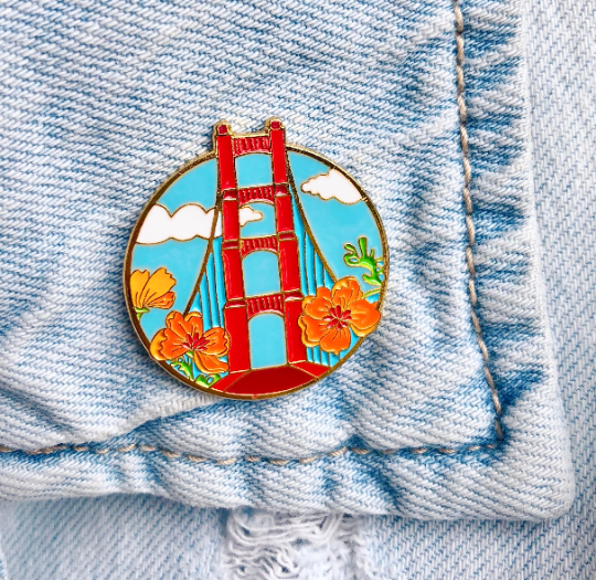 Golden Gate Bridge Enamel Pin