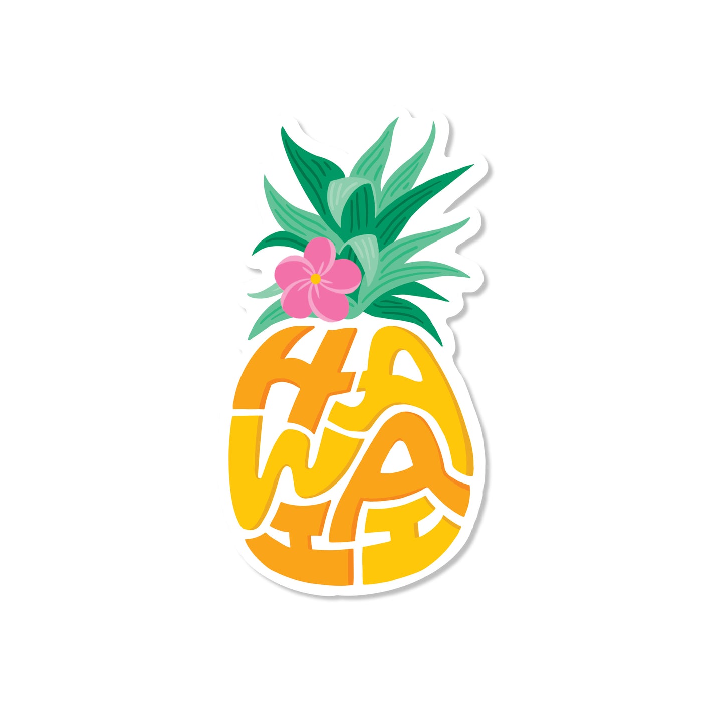 Hawaii Pineapple Sticker