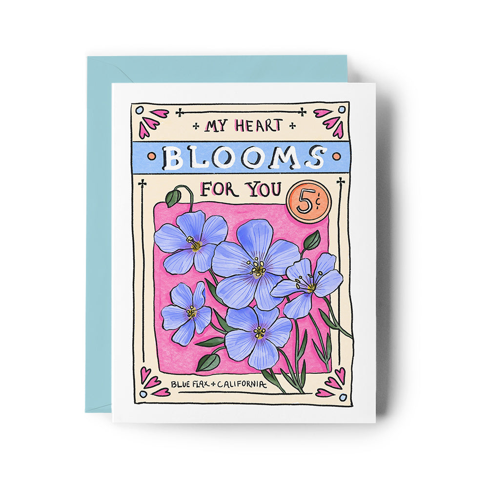 Flower Seed Packet Valentine's Day Card