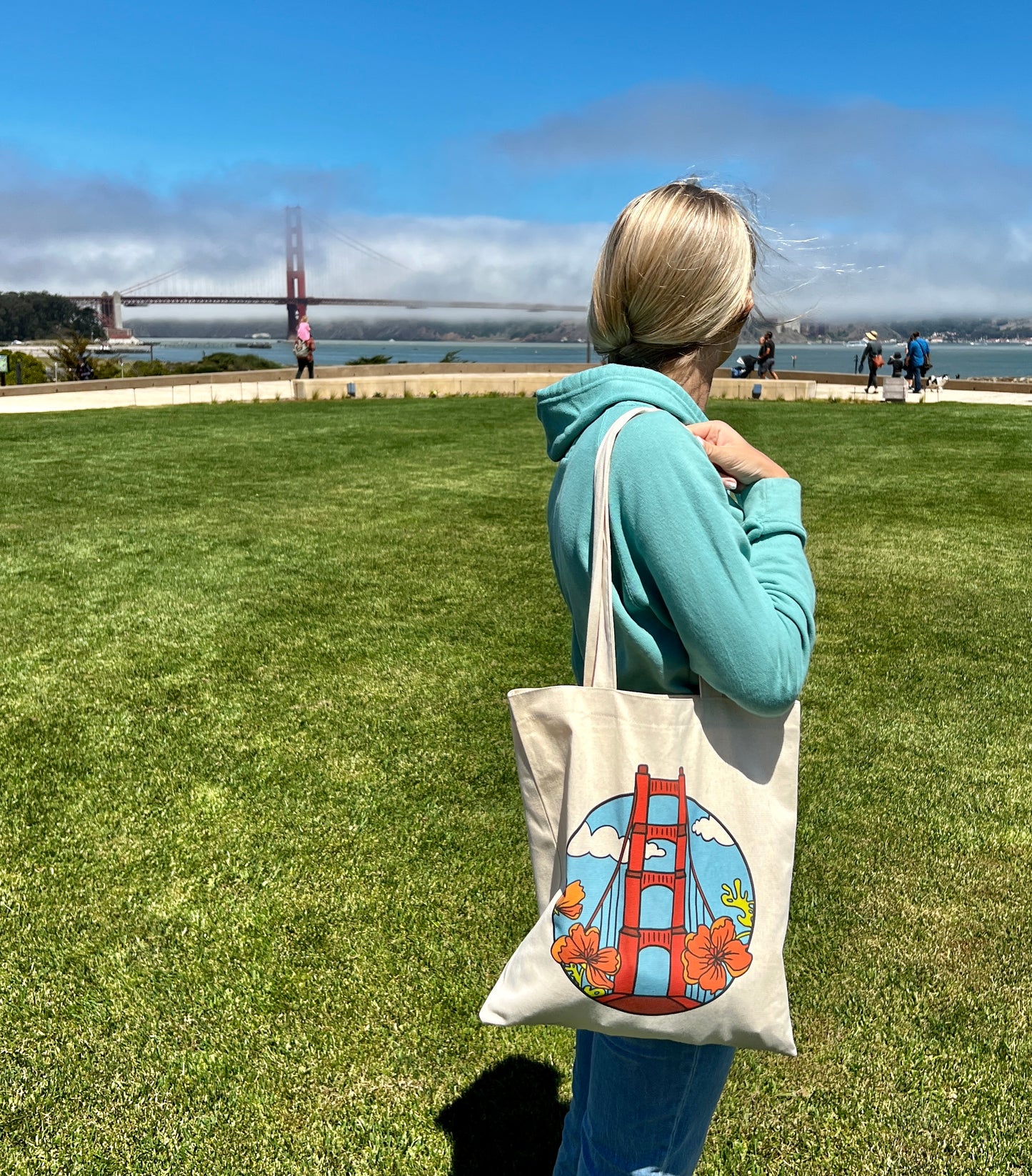 San Francisco Golden Gate Bridge Tote Bag
