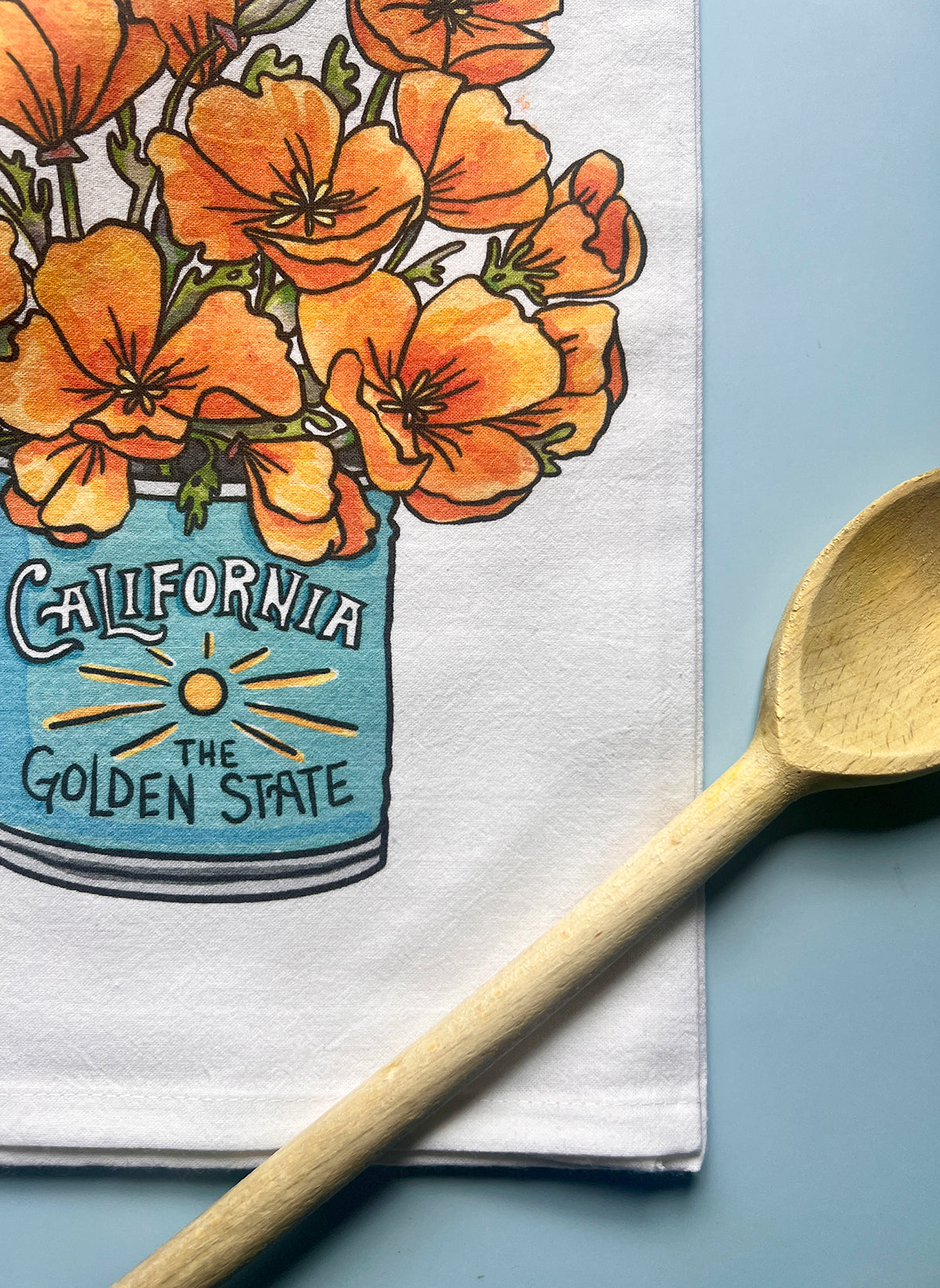 California Poppies Flour Sack Towel