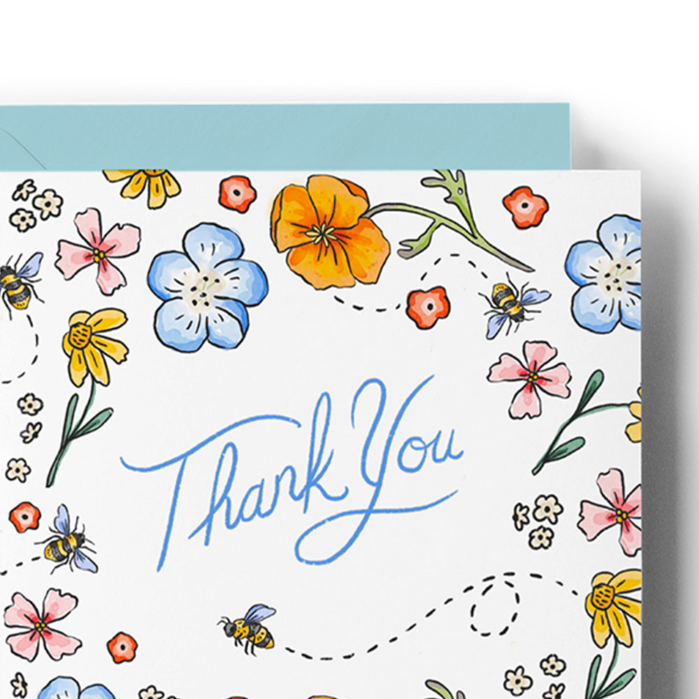 Wildflower Thank You Card