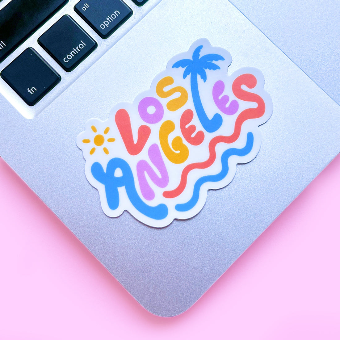 Los Angeles Colorful Lettering Sticker