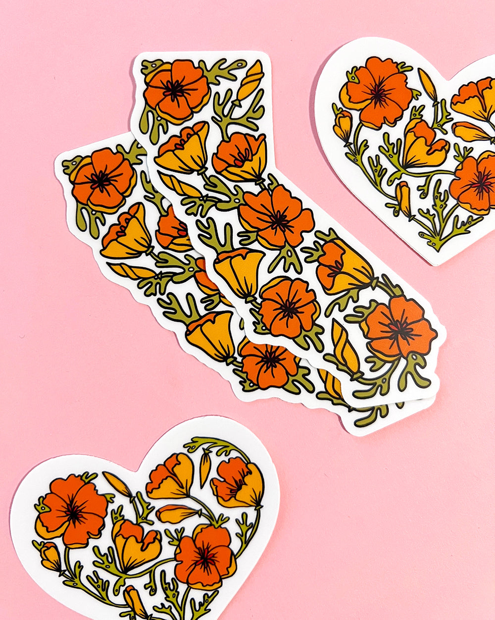 California Poppy State Sticker