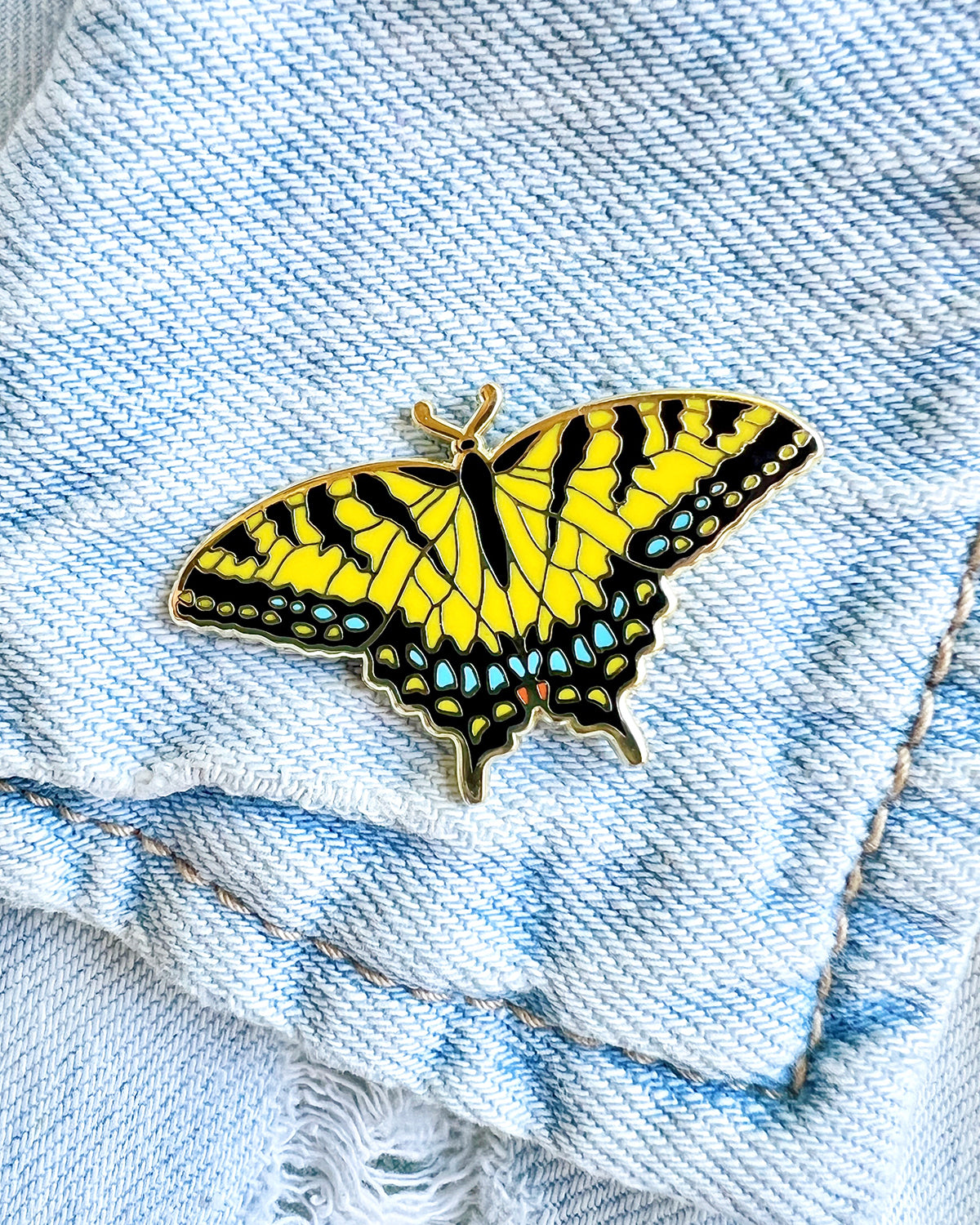 Western Swallowtail Butterfly Enamel Pin