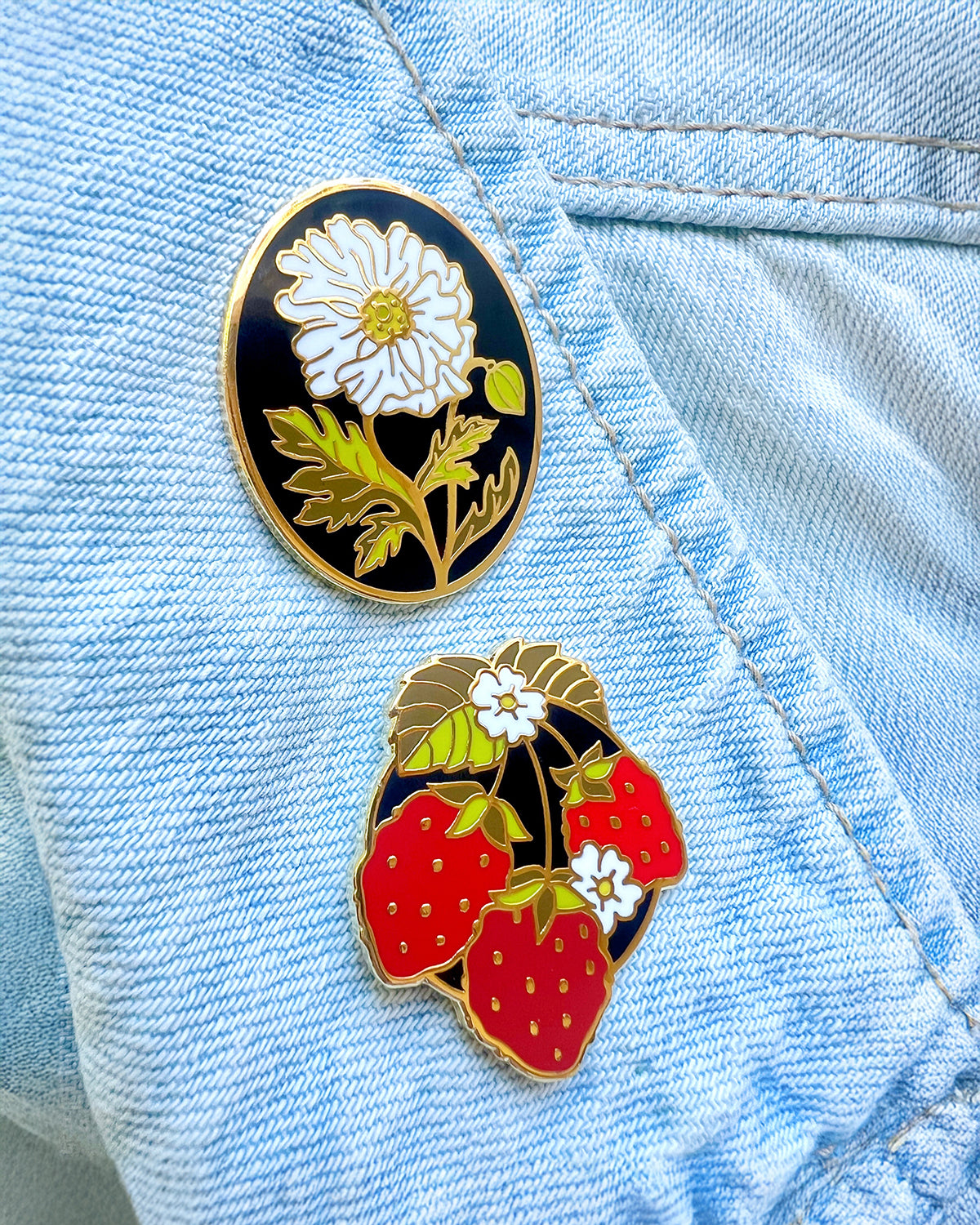 Matilija Poppy Enamel Pin