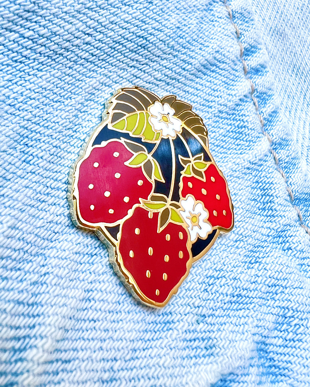 Wild Strawberry Enamel Pin
