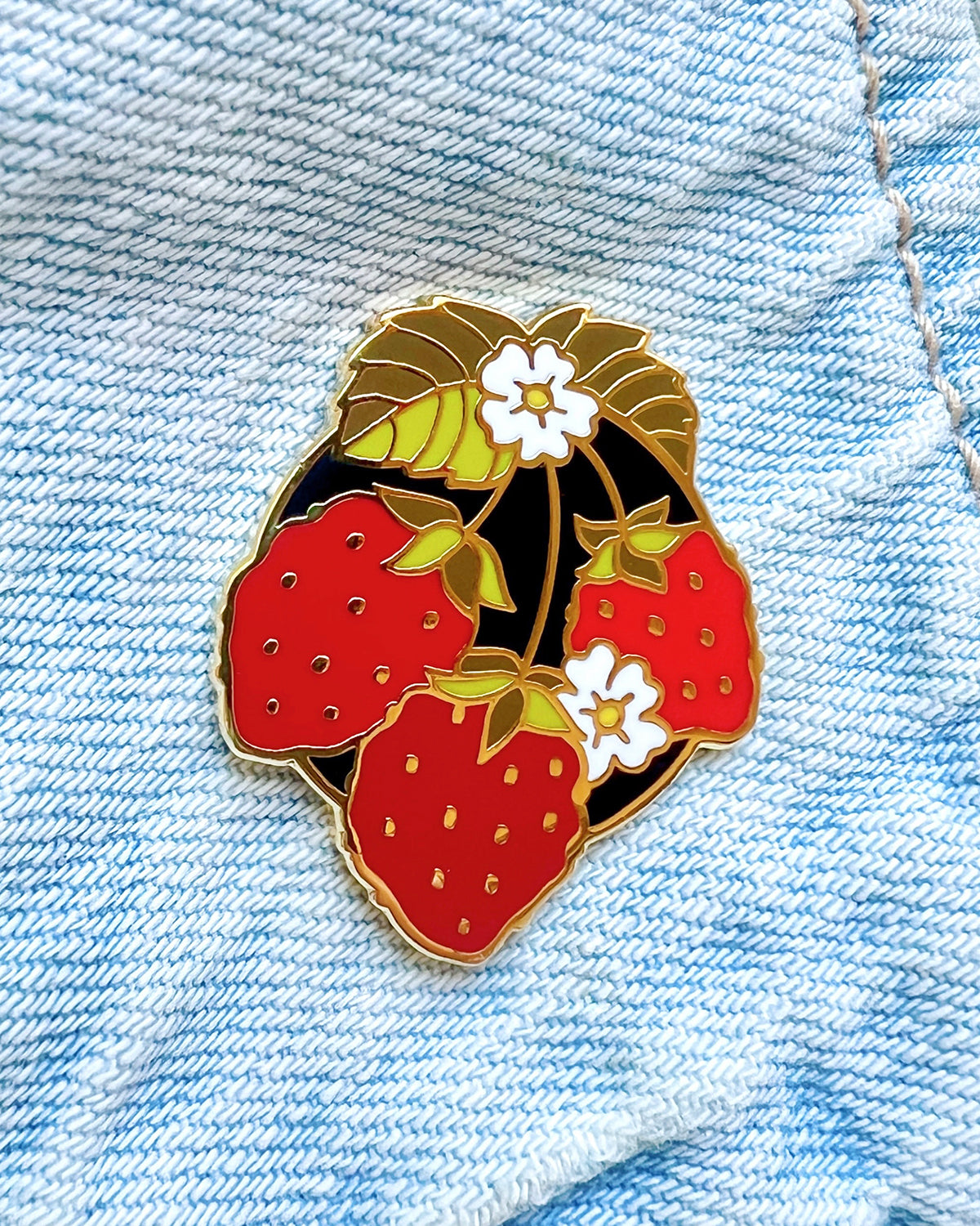 Wild Strawberry Enamel Pin