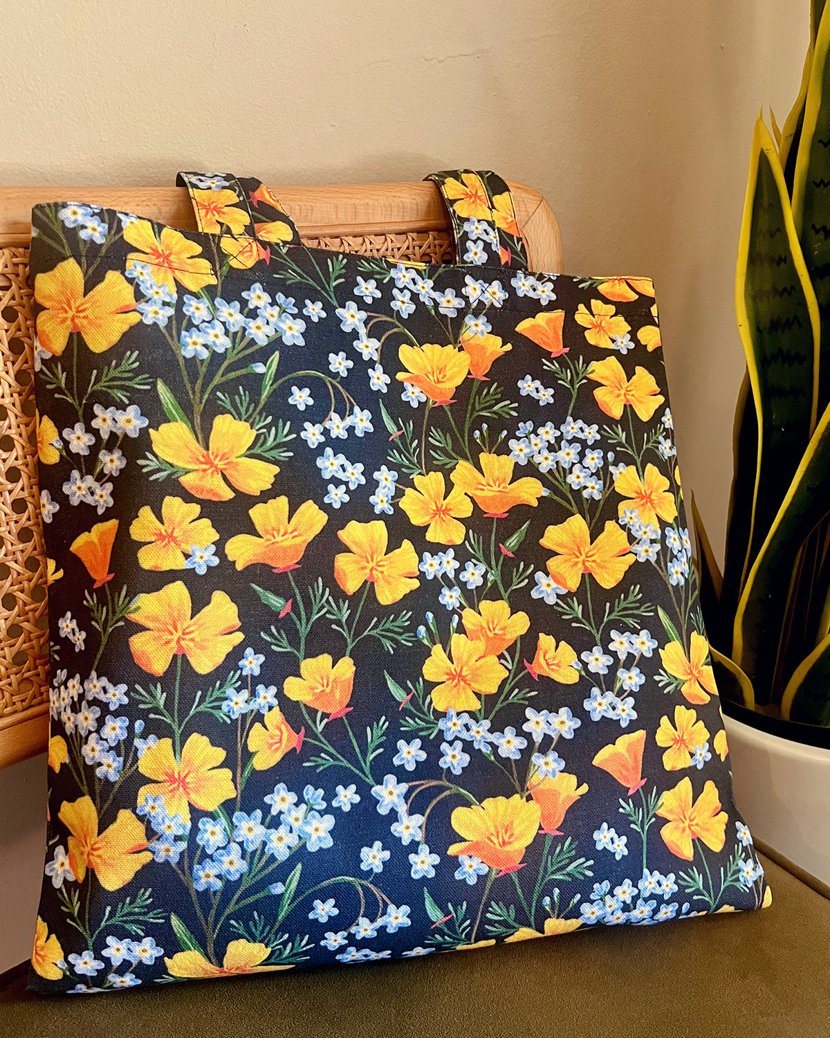 California Poppy Organic Cotton Canvas Tote