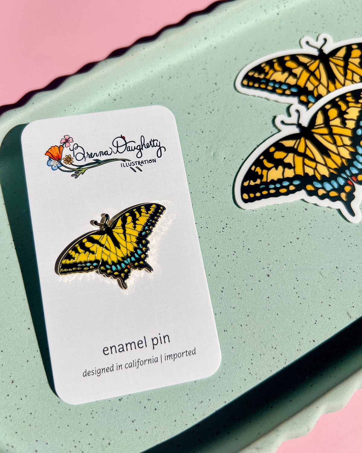 Western Swallowtail Butterfly Enamel Pin