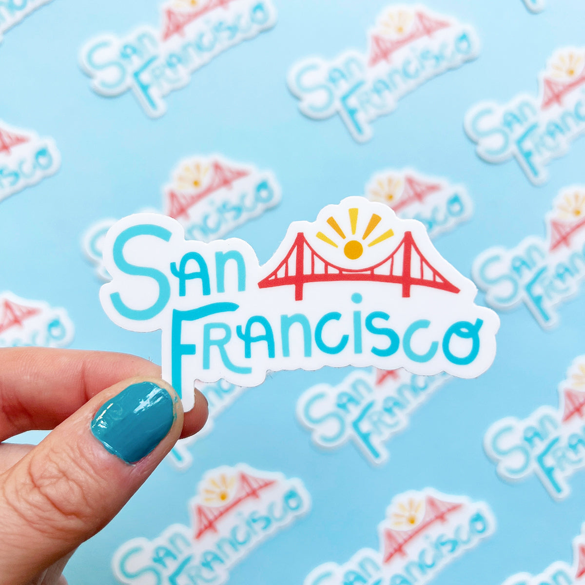 San Francisco Lettering Sticker