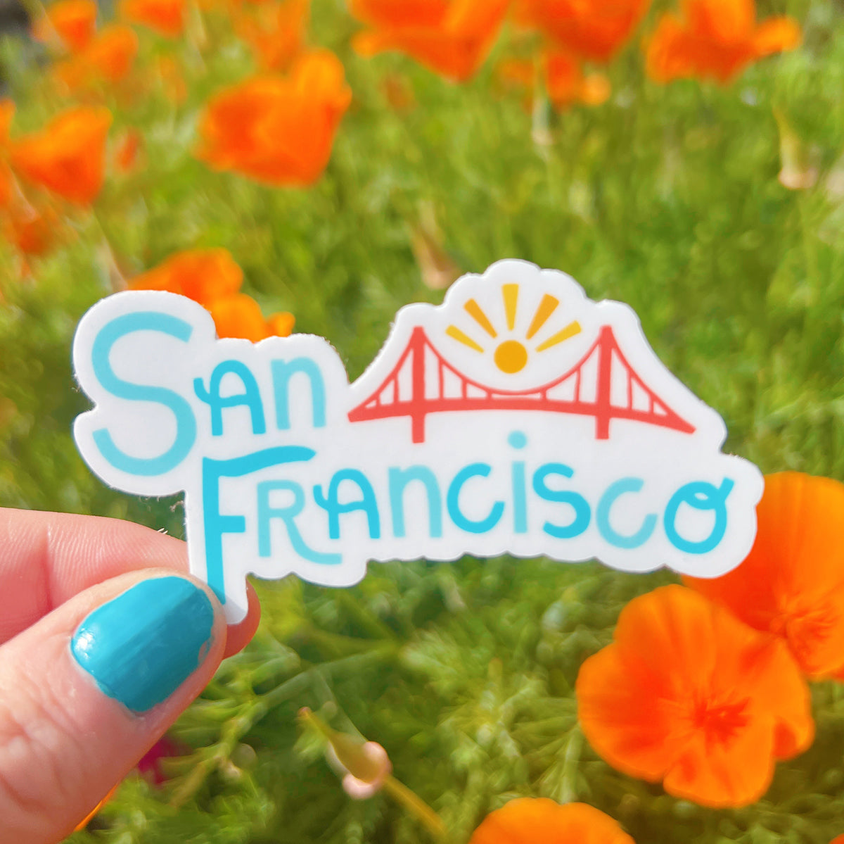 San Francisco Lettering Sticker