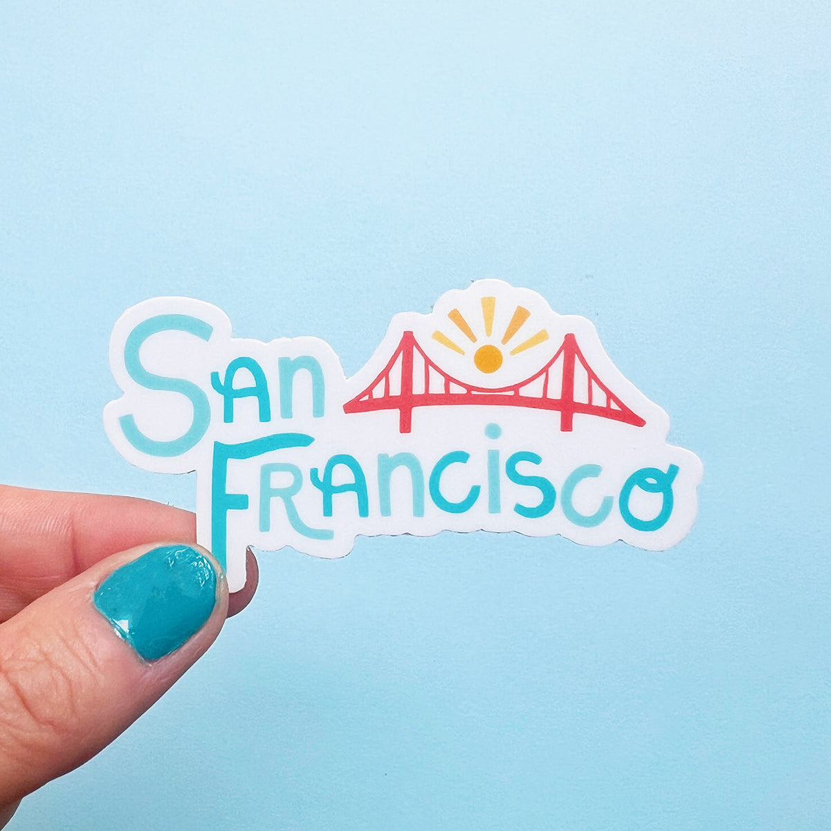 San Francisco Lettering Sticker