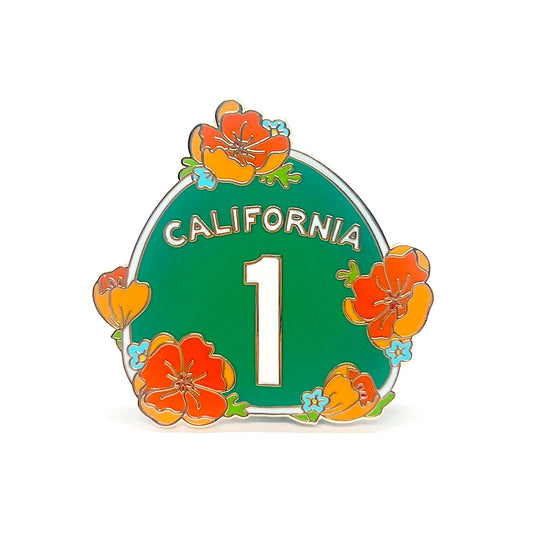 California Highway 1 Enamel Pin