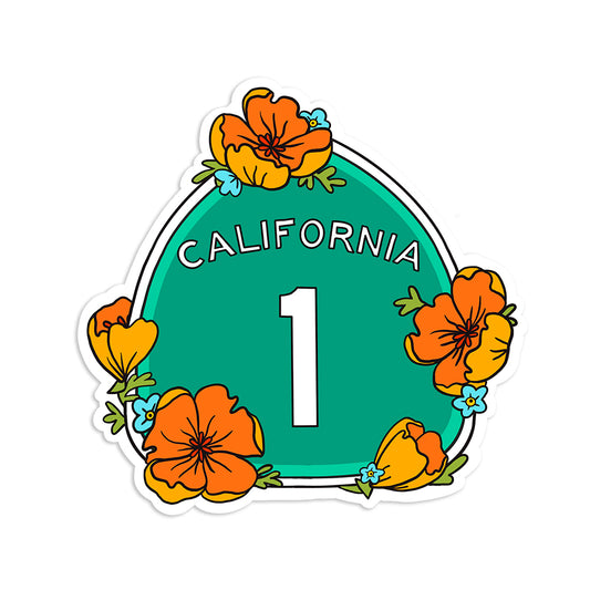 California Highway 1 Sticker