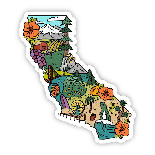 California State Landmarks Sticker II