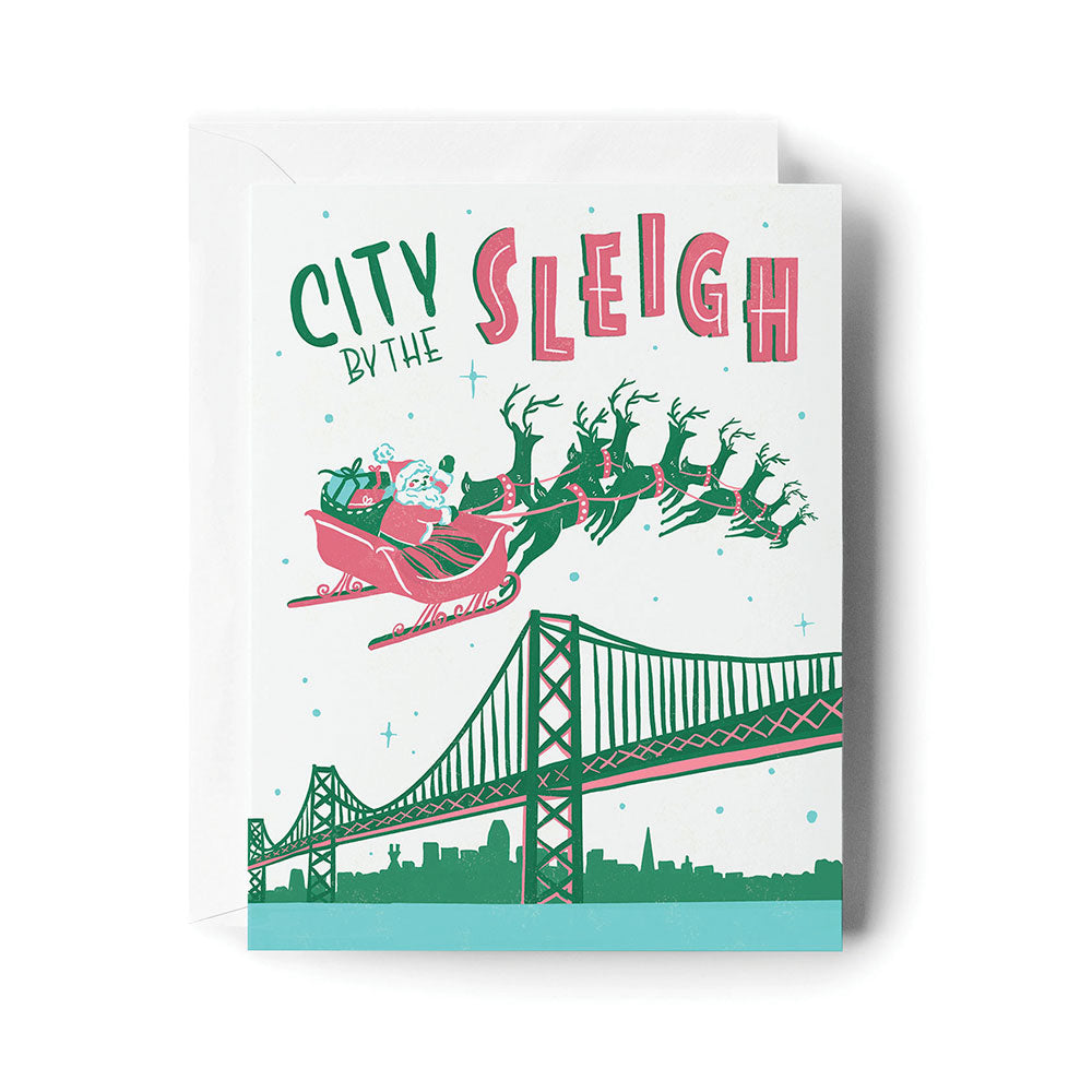 City by the Sleigh Holiday Card