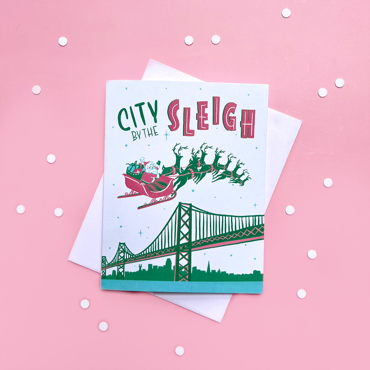 City by the Sleigh Holiday Card