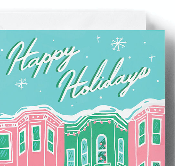 Painted Ladies Holiday Card