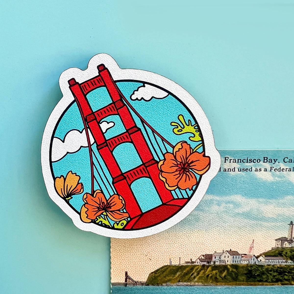 Golden Gate Bridge Wood Magnet