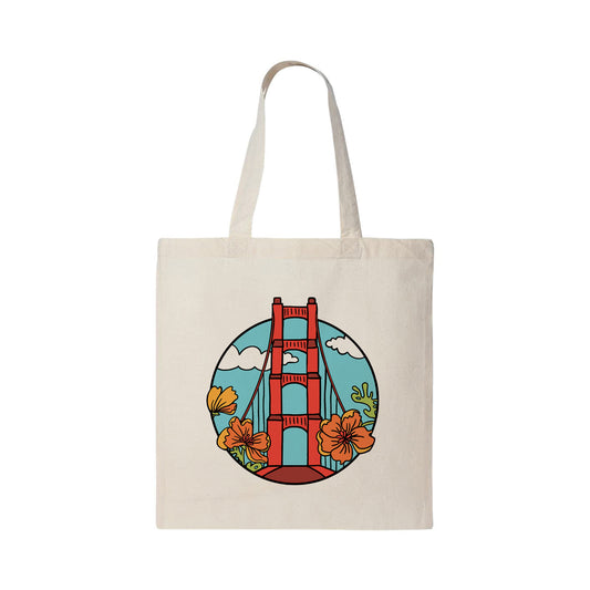 San Francisco Golden Gate Bridge Tote Bag