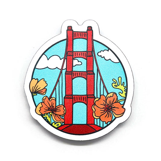 Golden Gate Bridge Wood Magnet