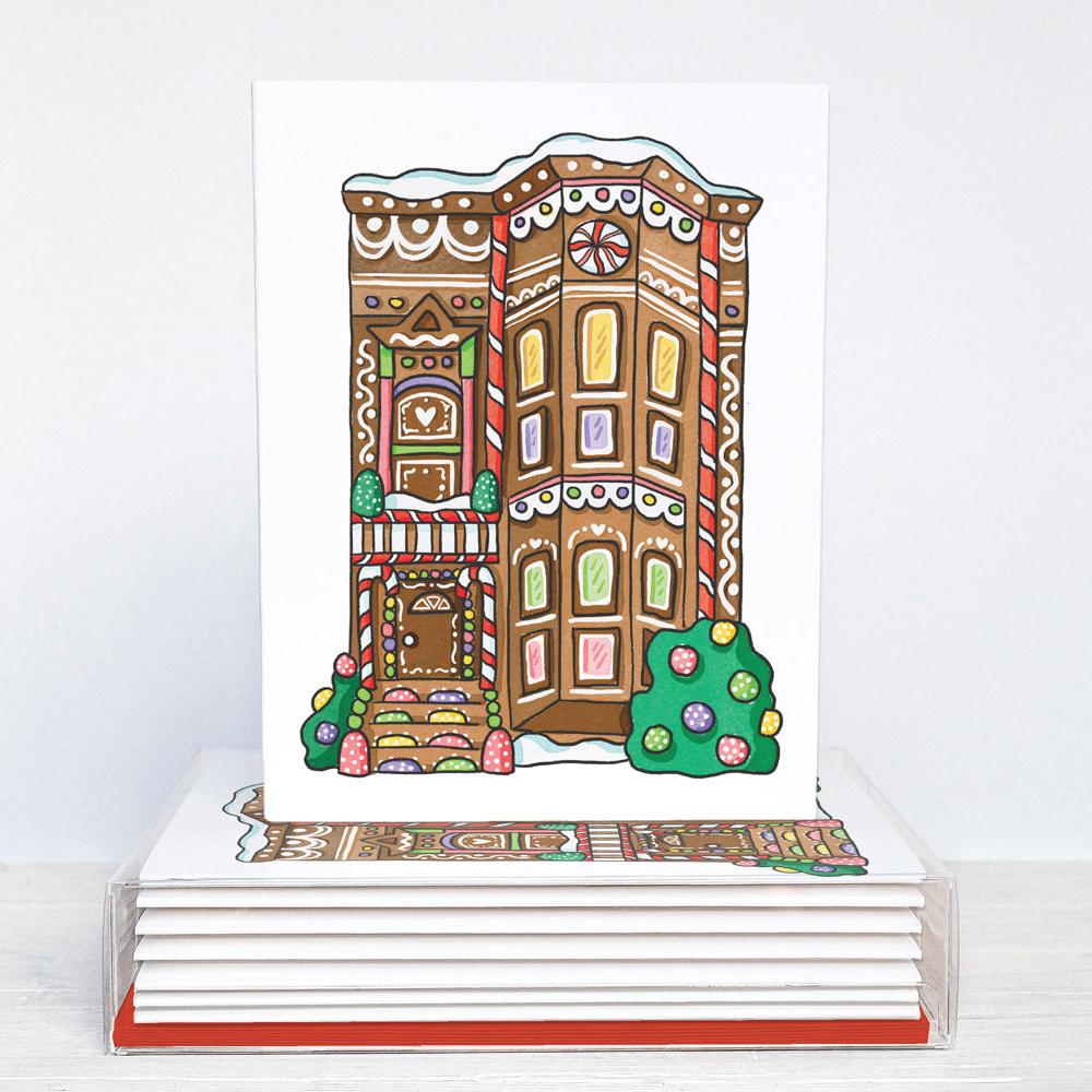 San Francisco Gingerbread House Holiday Card