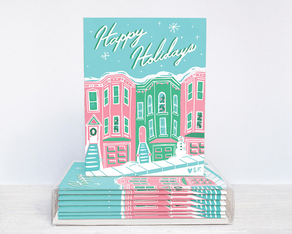 Painted Ladies Holiday Card