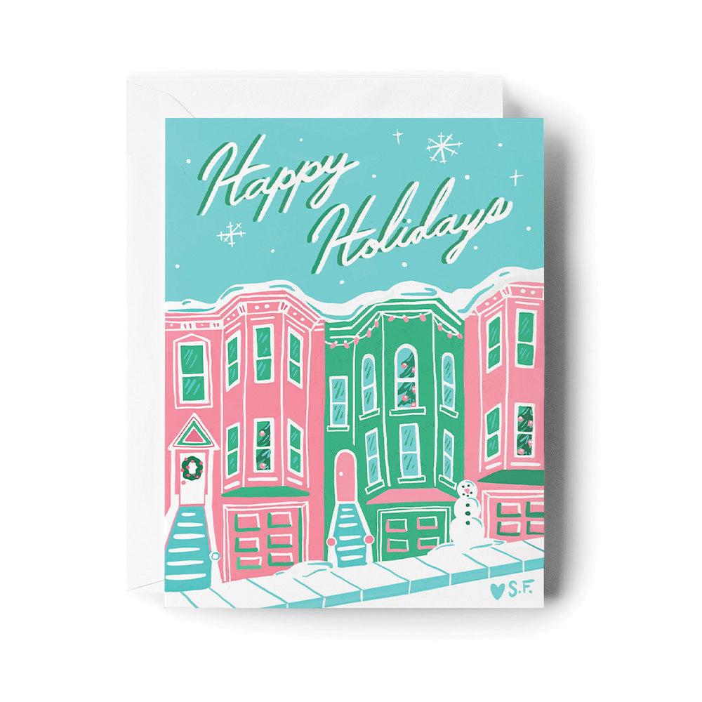 Painted Ladies Holiday Card