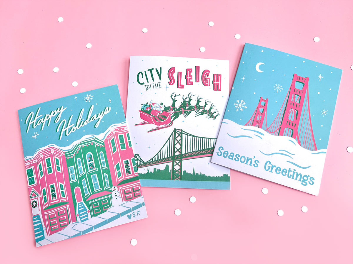 City by the Sleigh Holiday Card