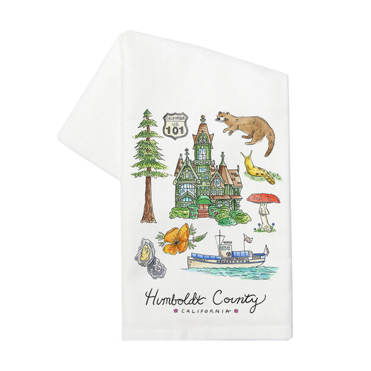 Humboldt County Tea Towel
