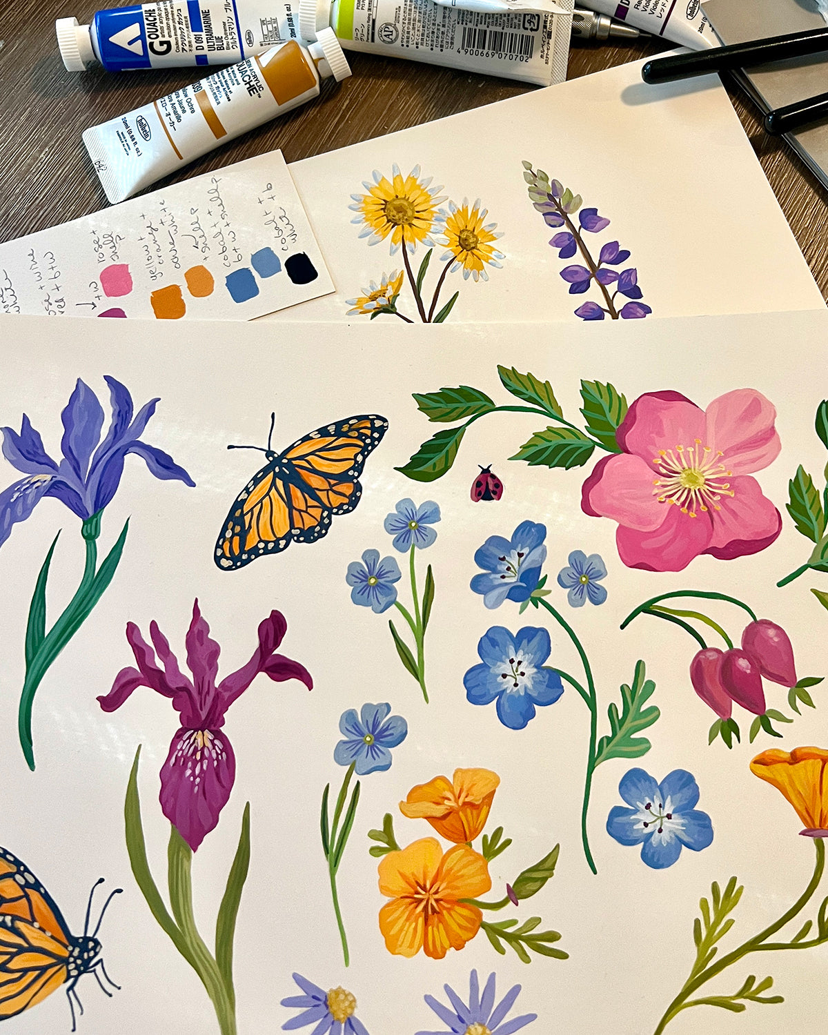 Wildflower Garden Organic Cotton Canvas Tote