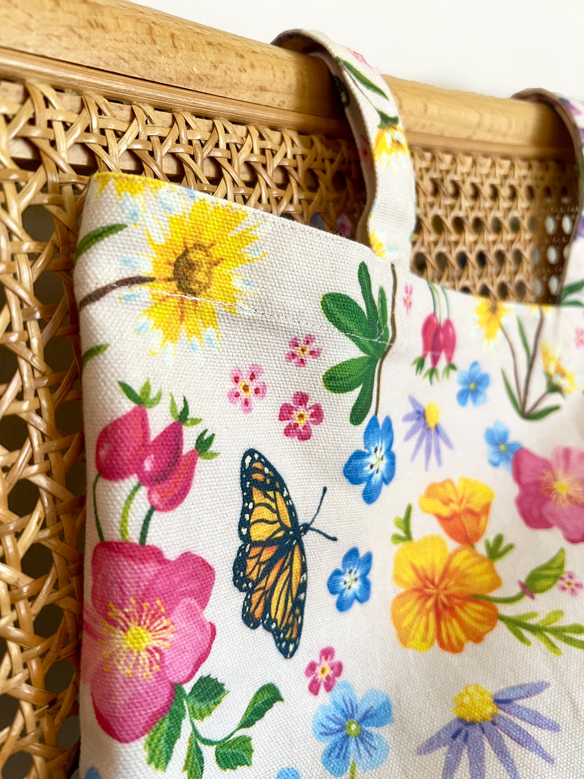 Wildflower Garden Organic Cotton Canvas Tote