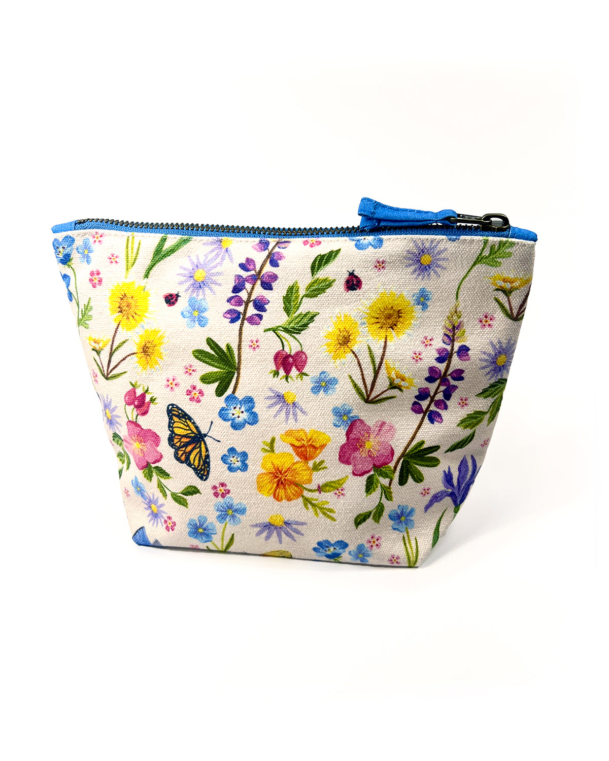 Wildflower Organic Cotton Canvas Pouch