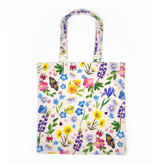 Wildflower Garden Organic Cotton Canvas Tote