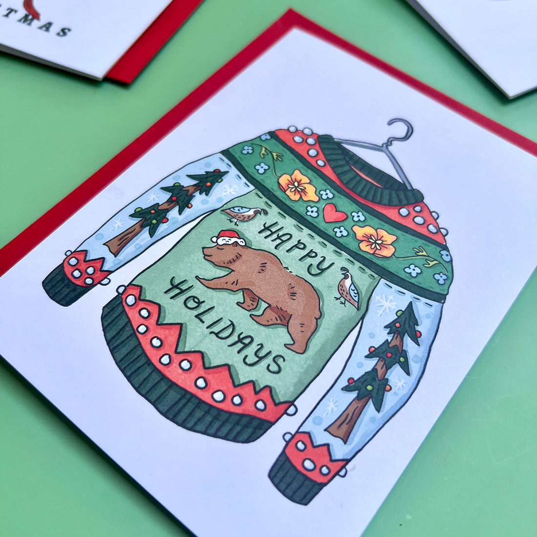 Ugly Sweater California Holiday Card