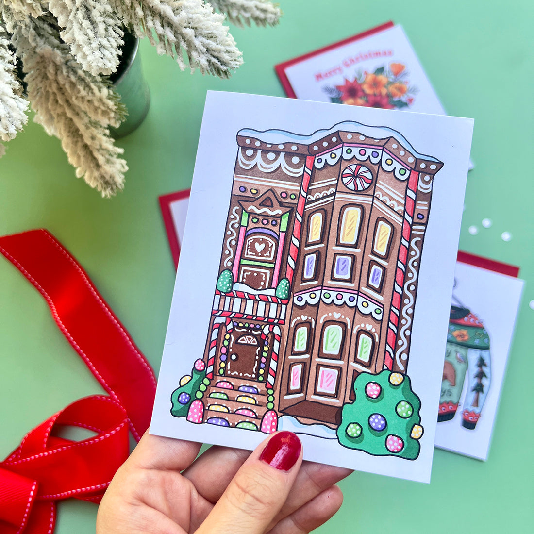 San Francisco Gingerbread House Holiday Card