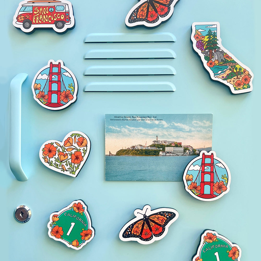 Golden Gate Bridge Wood Magnet